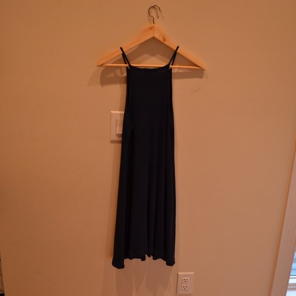 Anthropologie Saturday Sunday Long Flowy Navy Blue Dress size S - Picture 3 of 4